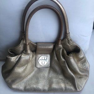kate spade Bexley Stevie Gold Metallic Purse